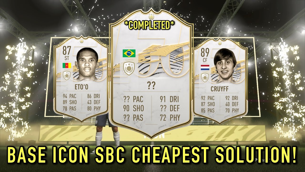 BASE ICON SBC COMPLETED! BASE ICON SBC CHEAPEST POSSIBLE SOLUTION | FIFA 21 BASE ICON PACK OPENING!