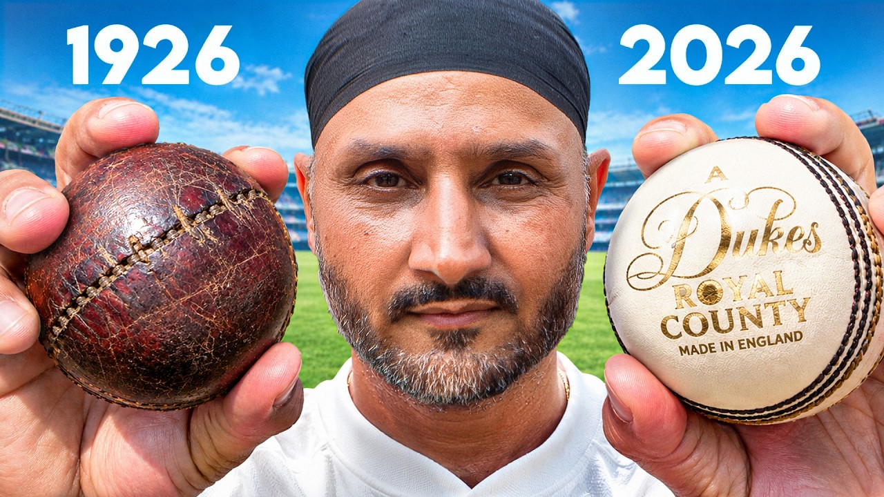 Harbhajan Tests 100 Years of Cricket Balls