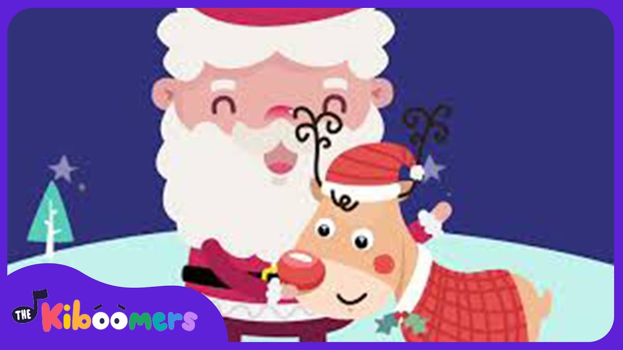 Rudolph Rudolph Lyric Video - The Kiboomers Preschool Songs & Nursery Rhymes for Learning Colors