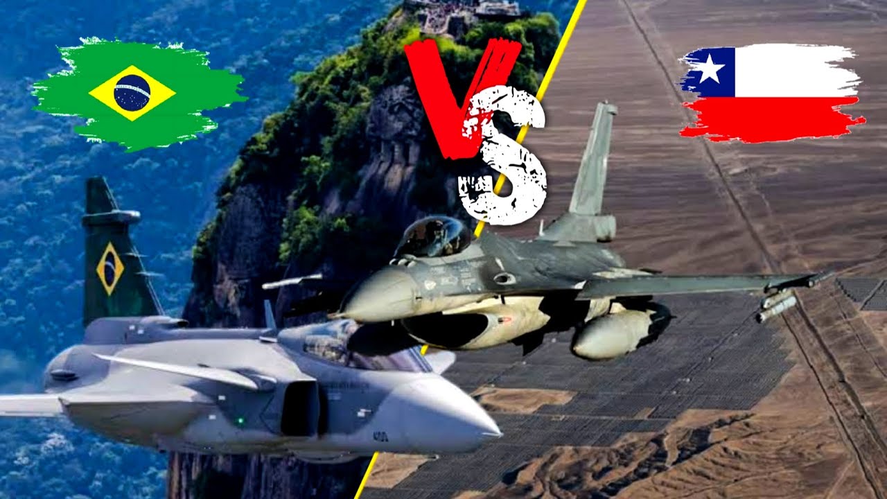 Gripen de Brasil vs F16 de Chile ¿Quién Ganaría un Combate de la Actualidad?