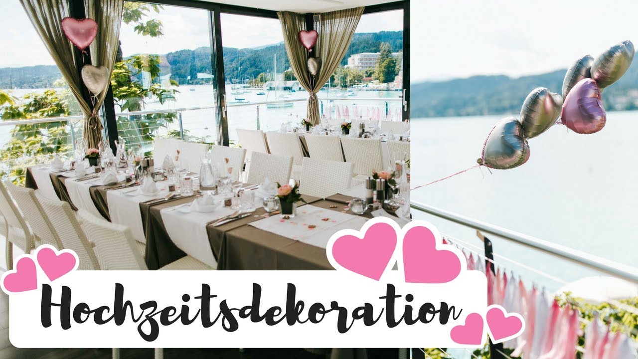 Dekoration für unsere rosa Hochzeit am See I AnnaBirdie