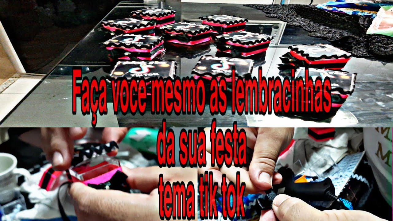 Faça você mesmo suas lembracinhas no tema  tik tok