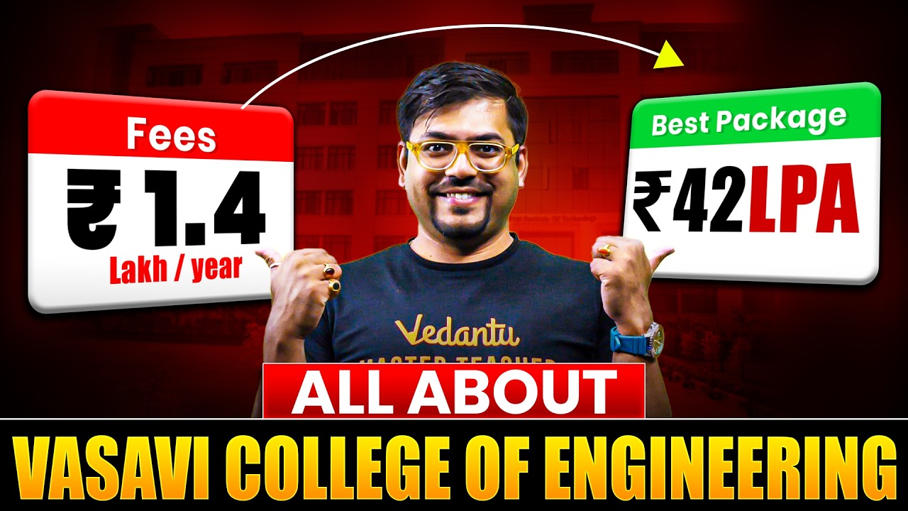 All About Vasavi College Of Engineering Hyderabad 2026 | Admission, Cutoff, Package 🔥 Harsh sir