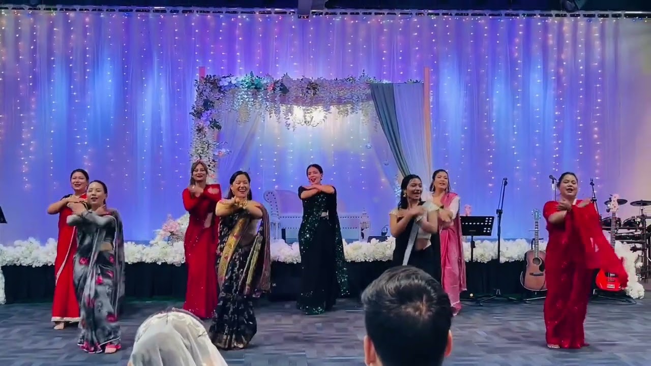 Nepali Christian Wedding cover dance - Hajaru Lakhaum Prabhu lay By Hobart Nepali Church’s Girls
