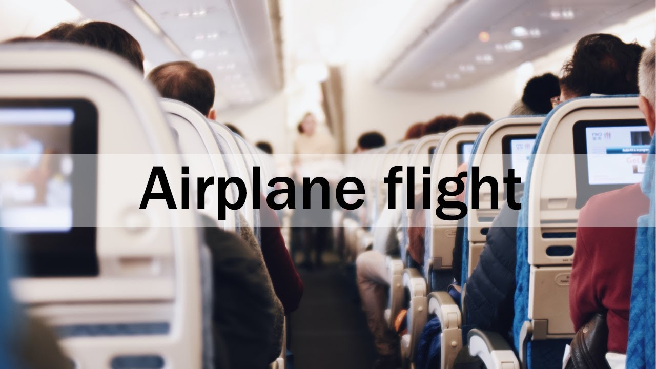 1 Hour Airplane in Flight Sound