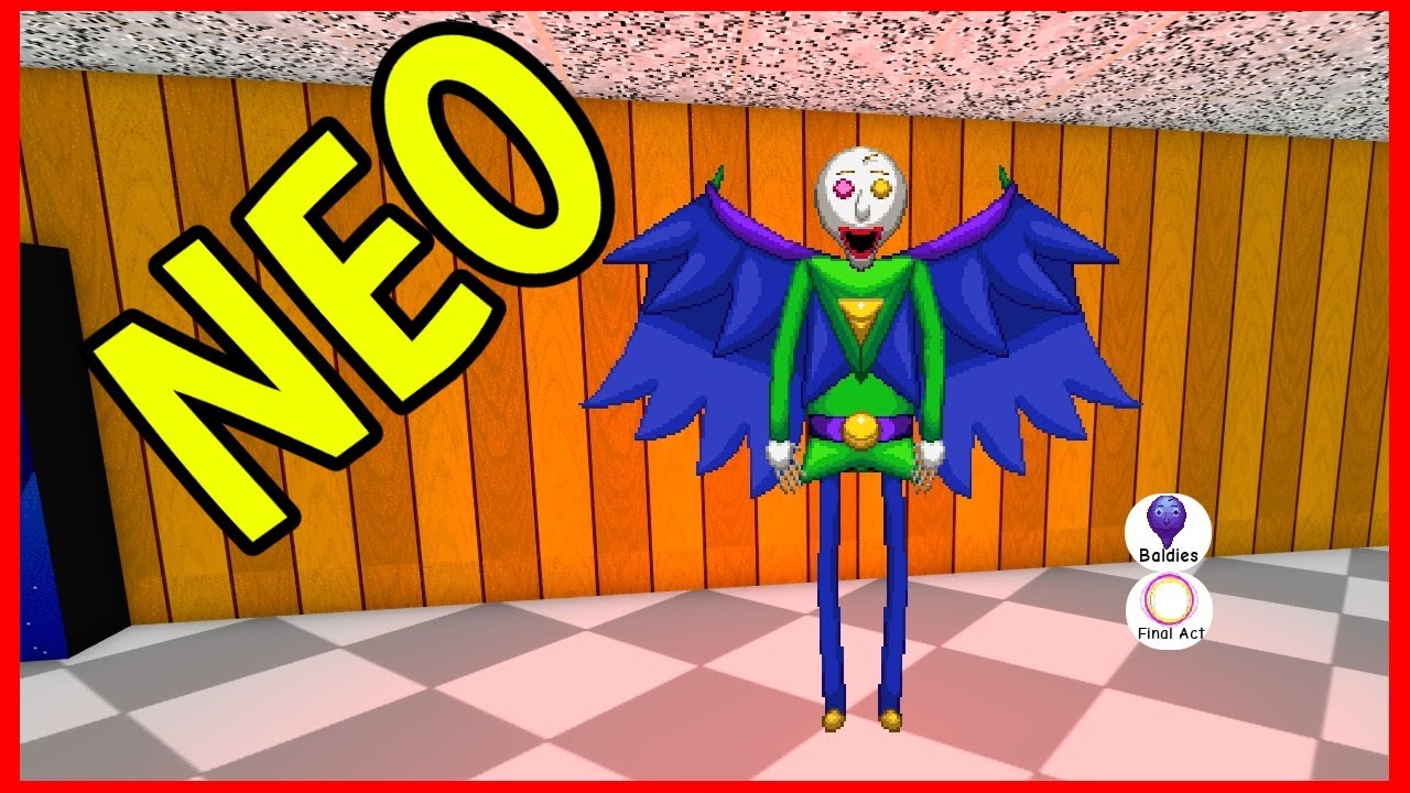 Как получить значок NEO в BALDI'S BASICS. ИГРАЙТЕ ЗА BALDI в Roblox.