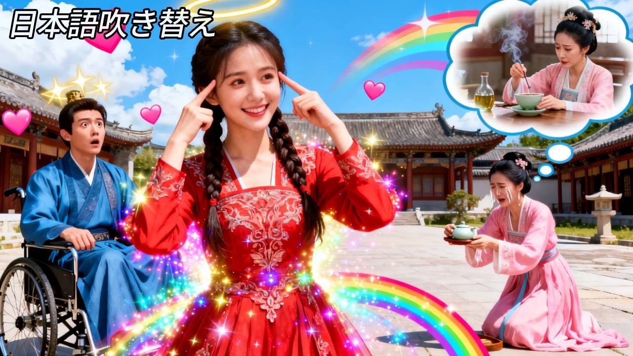 「日本語の吹き替え」私は本に入り込み、冷遇される身代わり王妃に。心の声が王様に聞こえて悪女の陰謀を暴き、溺愛された！ #人気短編ドラマ