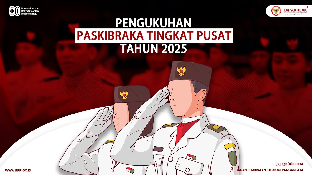 Pengukuhan Paskibraka Tingkat Pusat Tahun 2025