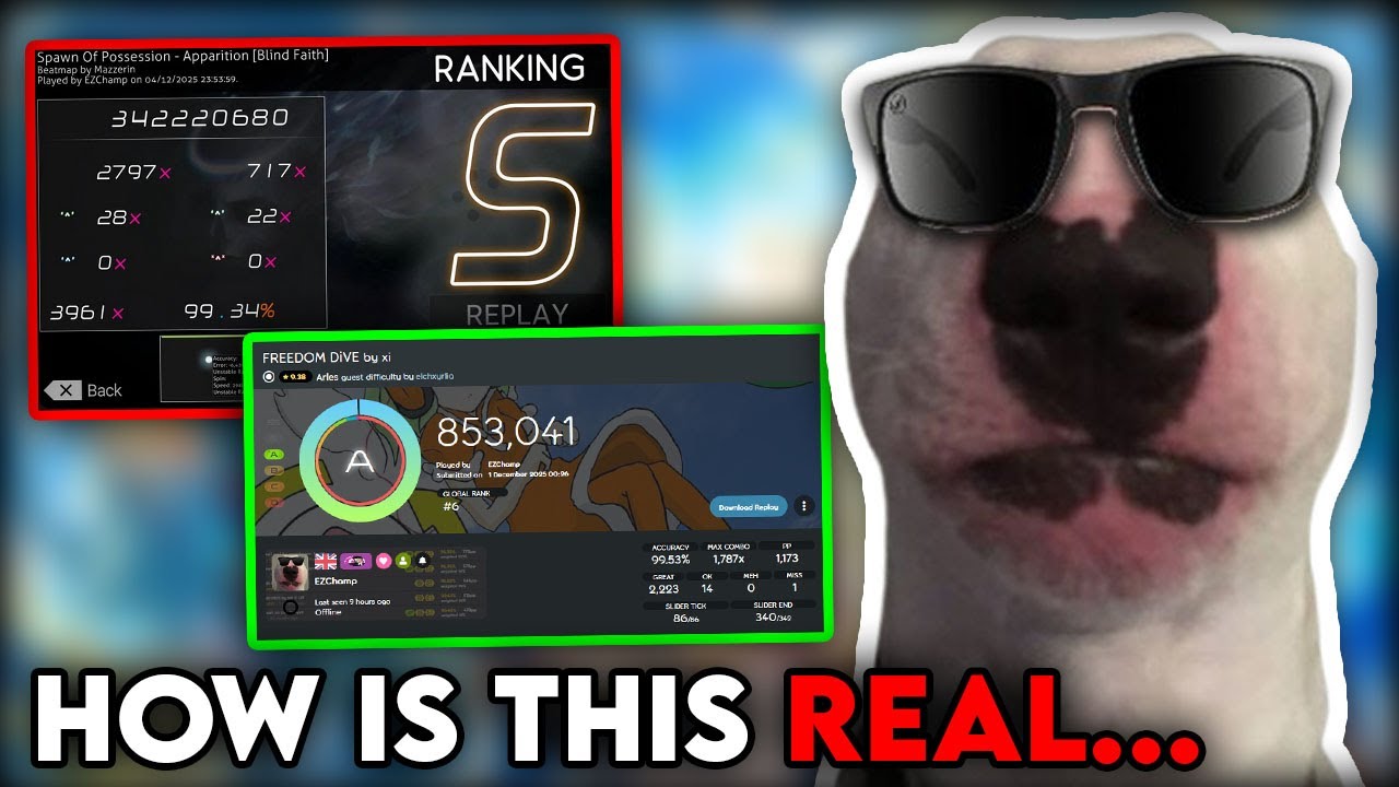 These EZChamp Scores SHOCKED The Entire Community&hellip; | osu! News