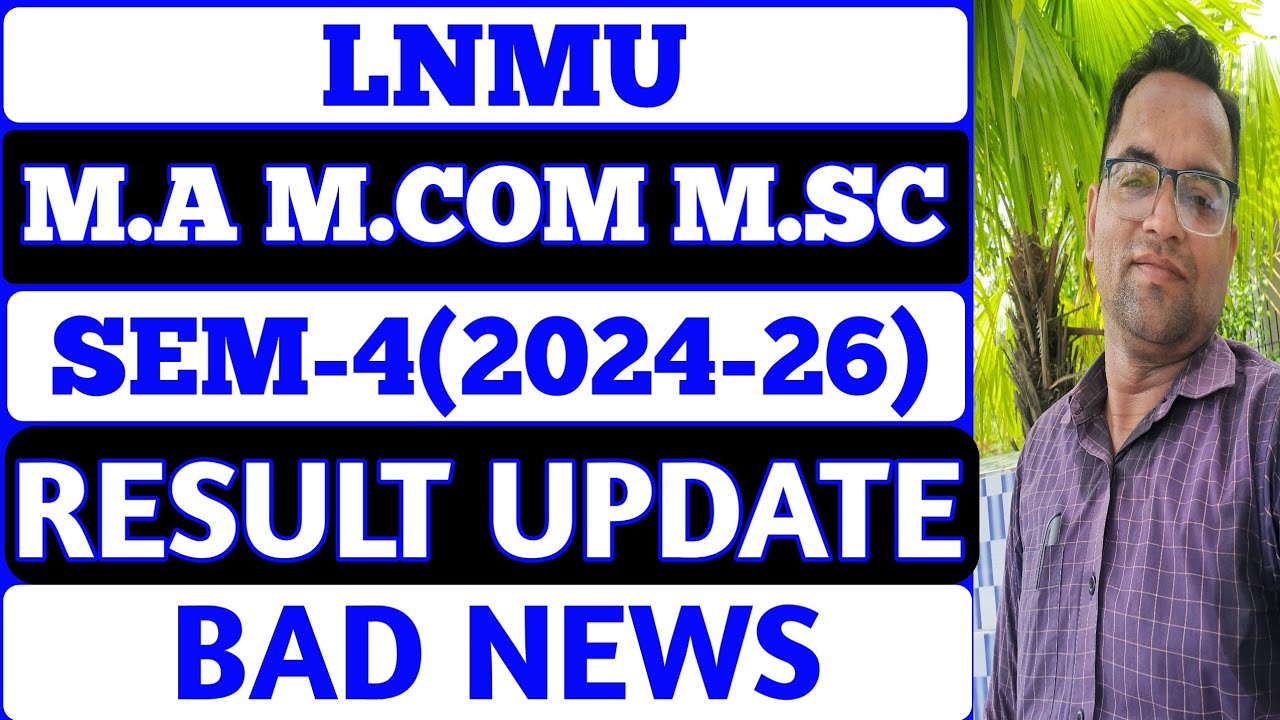 LNMU PG Result Date 2026 News