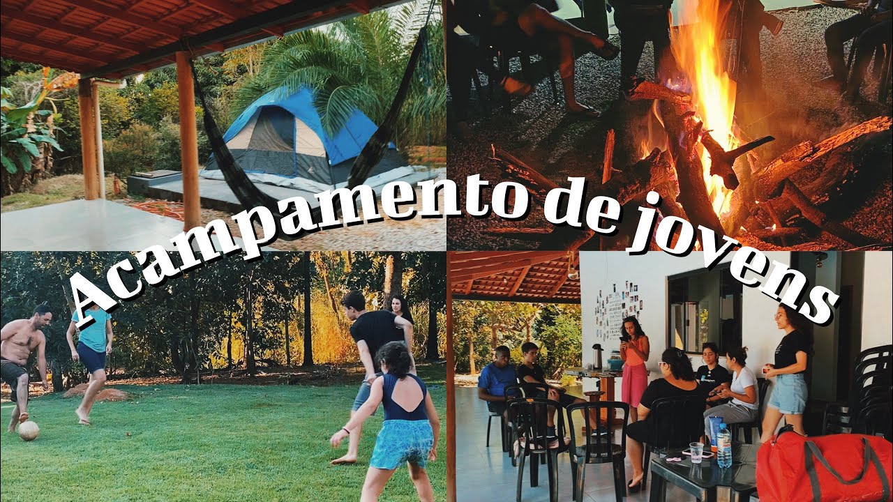 Acampamento de jovens | retiro da igreja, vlog de viagem