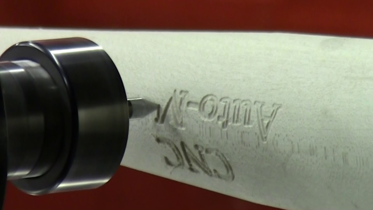 CNC Auto-Motion - Engraving on a Bat