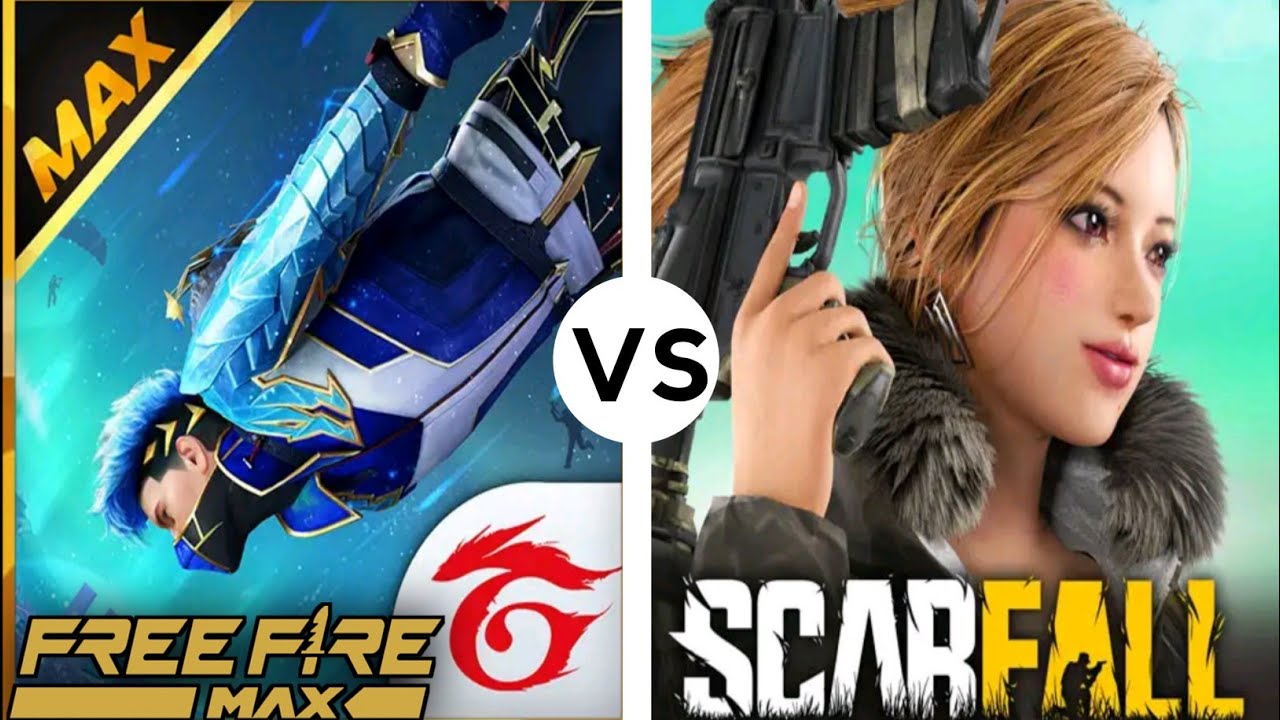 Scarfall Mobile vs Free Fire Max Battle Royale Comparison 🔥|| Garena Free Fire Max vs ScarFall