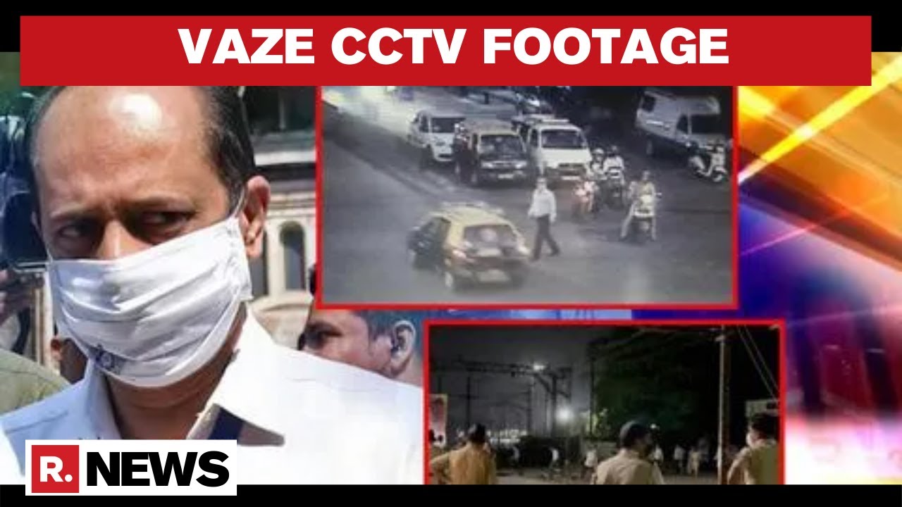 Sachin Vaze's March 4 Visuals Out: Jumped Wall To Avoid CCTV Cameras; Took CST-Thane Train