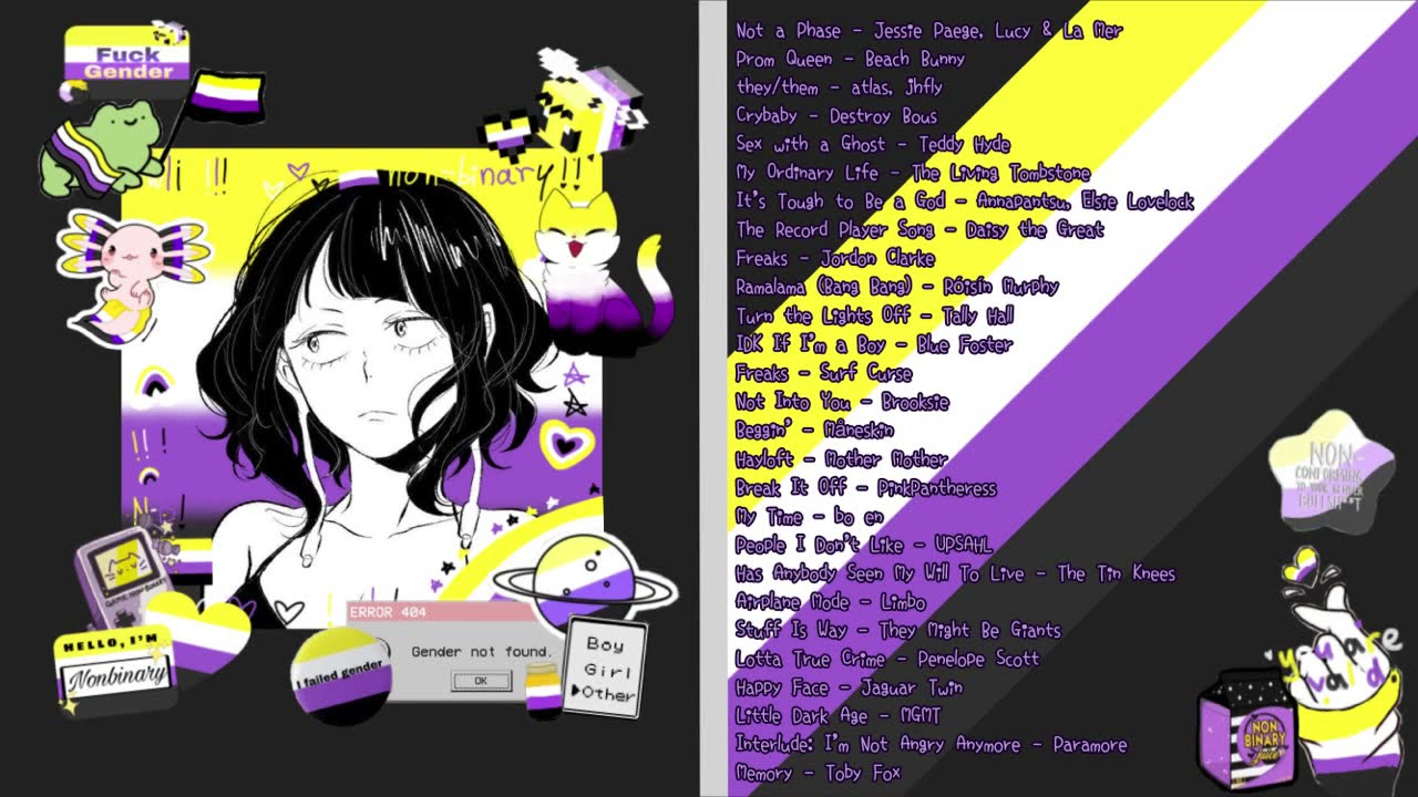 Gender Was Never an Option | A non binary coded playlist