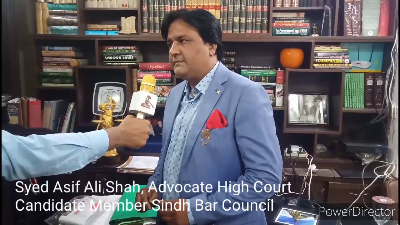 Sindh Bar Council Election|Advocate|Syed Asif Ali Shah|Election