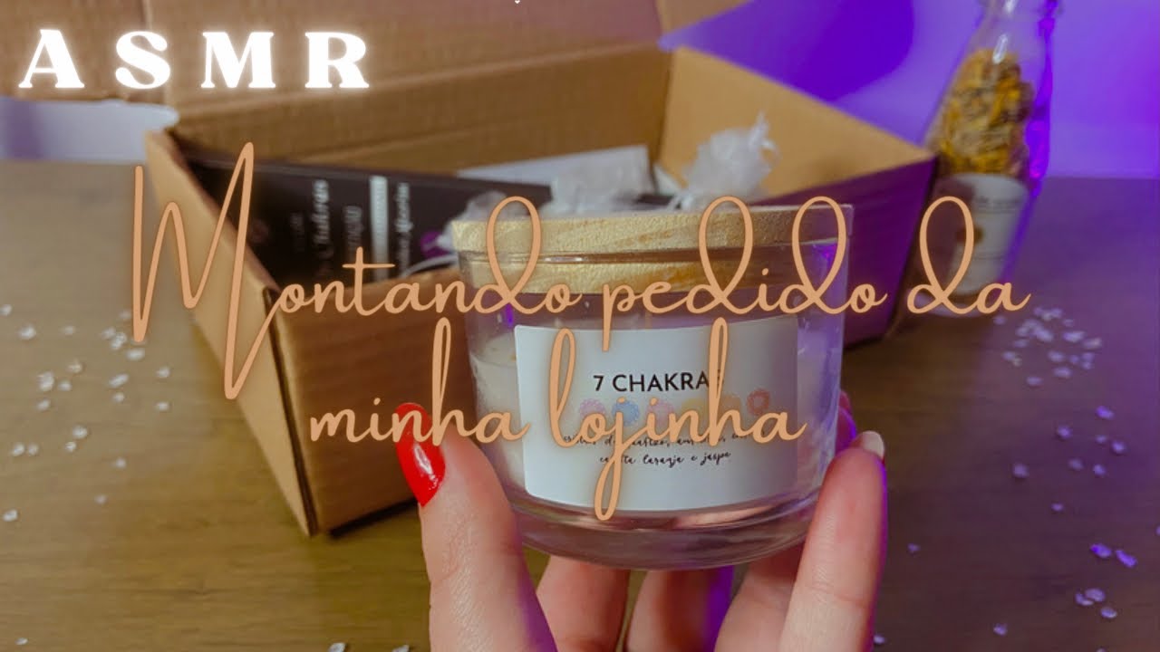 ASMR Montando pedido da minha lojinha mística ♡