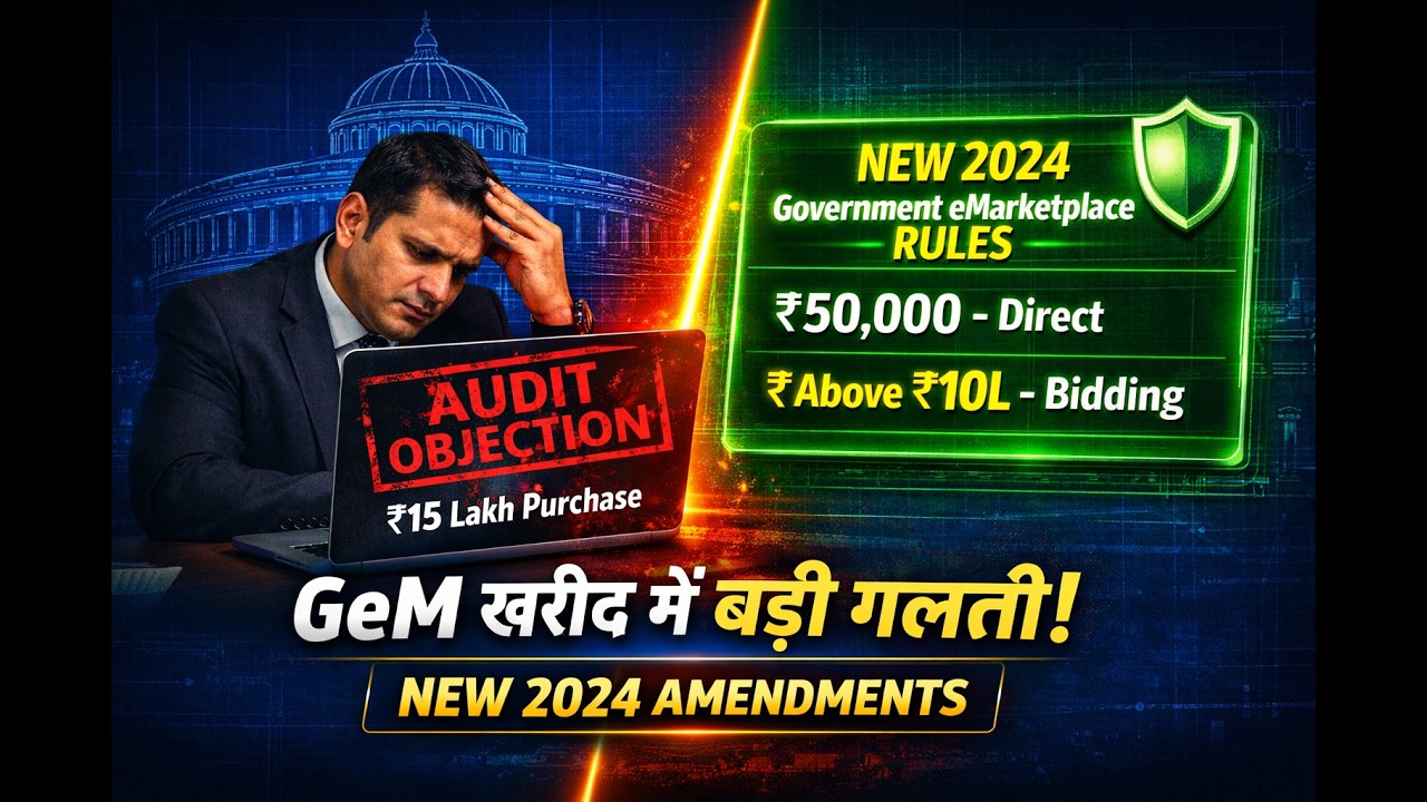 GeM खरीद में ऑडिट आपत्ति से कैसे बचें? | GFR 2017 Episode 4: New Rules 2024