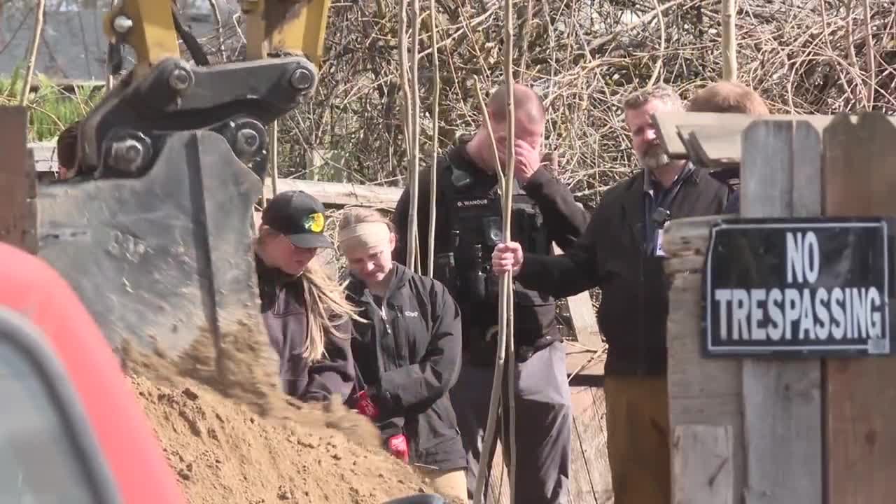 Police investigation underway as authorities dig up backyard of Caldwell home