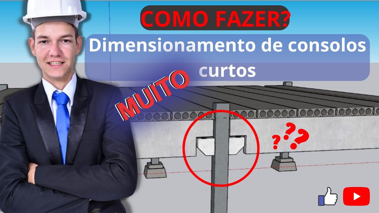 #081 - CÁLCULO COMPLETO DE CONSOLOS MUITO CURTOS - CONCRETO ARMADO