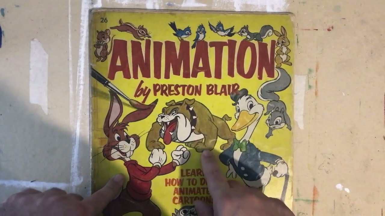 “Animation by Preston Blair” de 1949 (design de personagens)