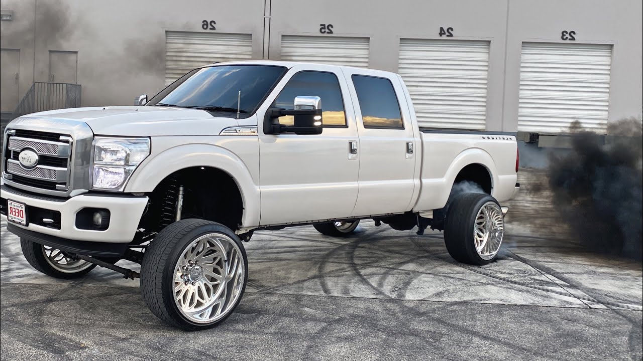 Factory +175hp tune 6.7 Powerstroke huge burnout