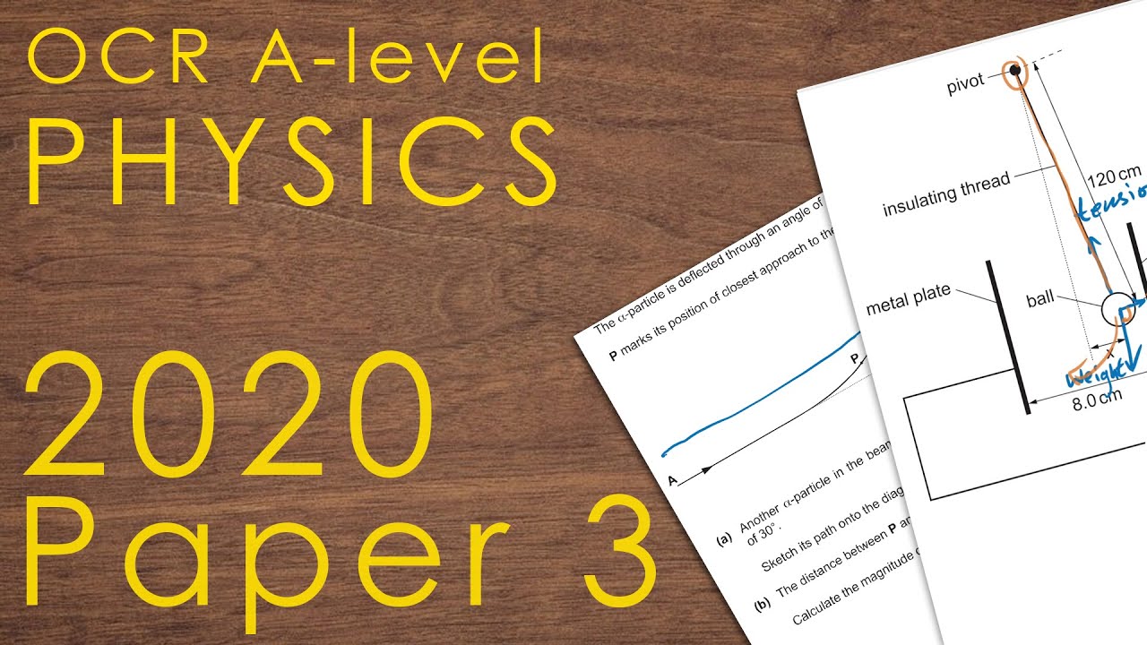 OCR 2020, Часть 3 — Физика уровня A-level, Прошлые работы