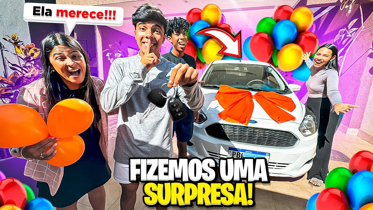 A VIZINHA CHOROU COM ESSA SURPRESA QUE FIZEMOS! Ganhou um carro? *assista até o final🫢