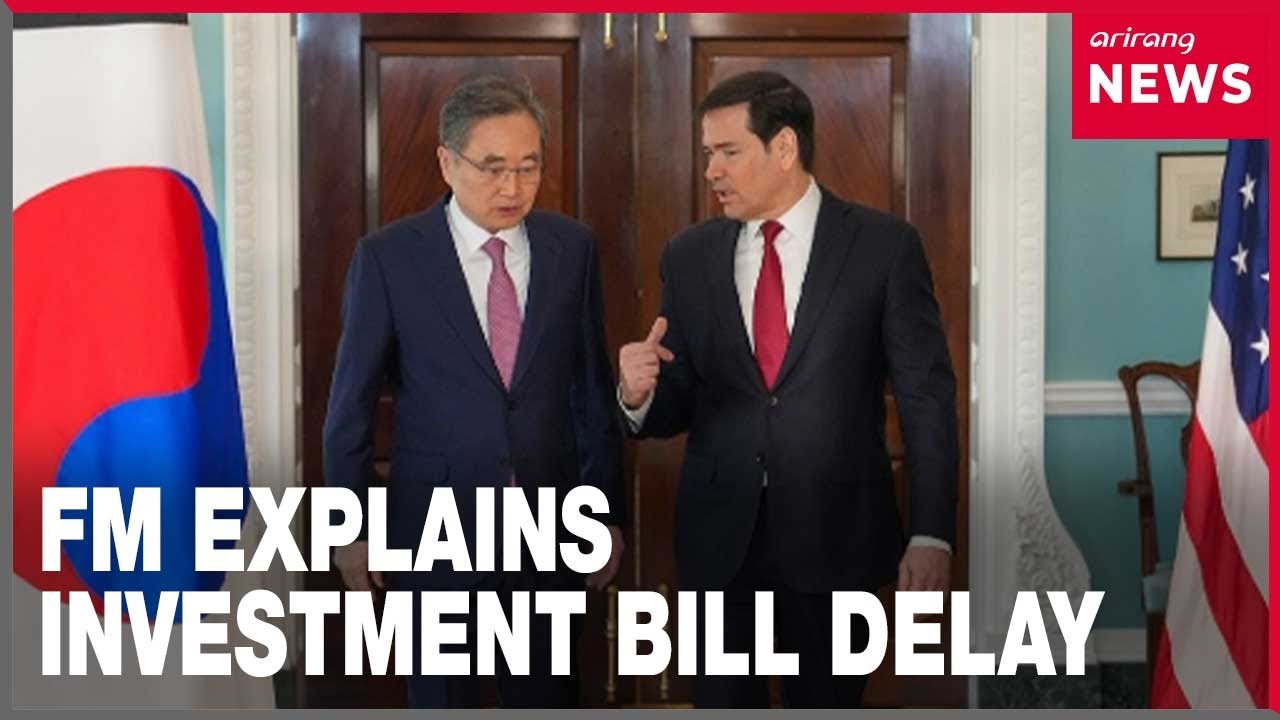 FM Cho Hyun says Seoul is not intentionally delaying legislation tied to U.S. investment bill