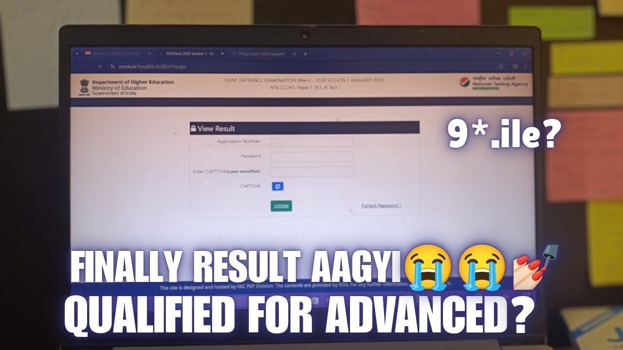 Finally result declared😭😭&hearts;️🥀 QUALIFIED FOR JEE ADV|97+ percentile strategy for mains🥀|JEE #jee2026