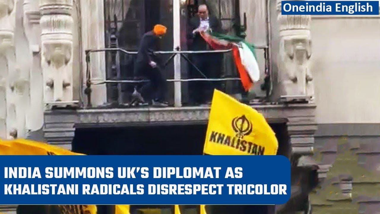 London: Khalistani separatists try to take down Indian flag, Modi govt responds | Oneindia News