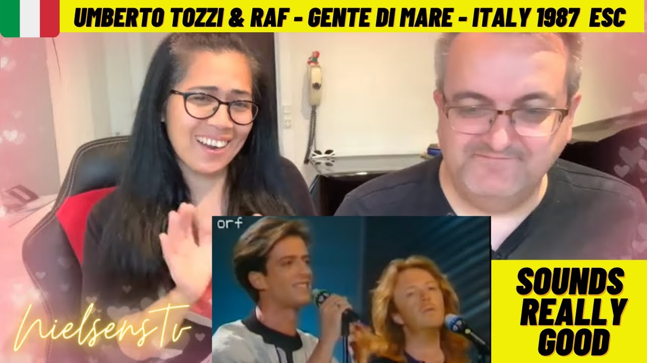 🇩🇰NielsensTv REACTS TO 🇮🇹 Umberto Tozzi & Raf - Gente di mare - Italy 1987 - ESC song live💕👏