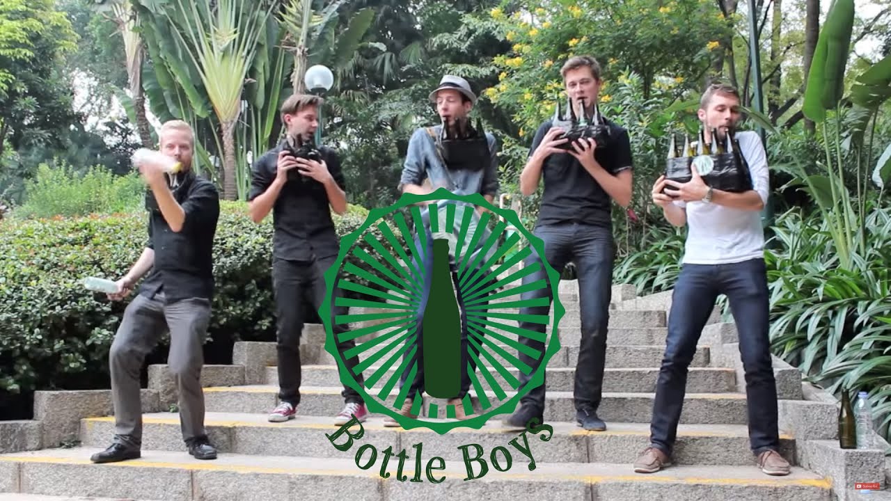 Bottle Boys - Party Rock Anthem (LMFAO cover on bottles)
