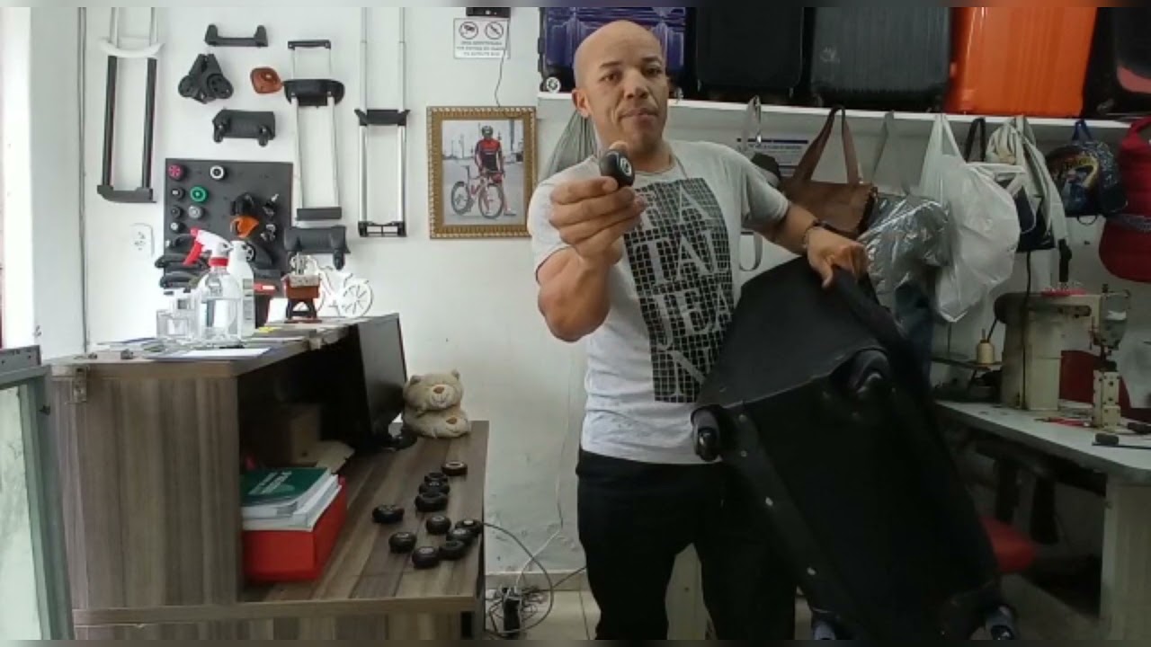 dica de como trocar rodas da mala samsonite, Sestini, santino, Kipling,