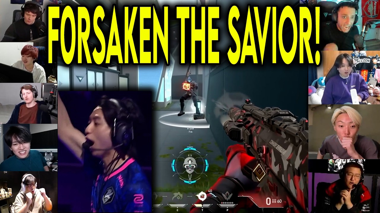 Valorant Streamers React To PRX f0rsakeN INSANE 4k Against Nongshim In VCT