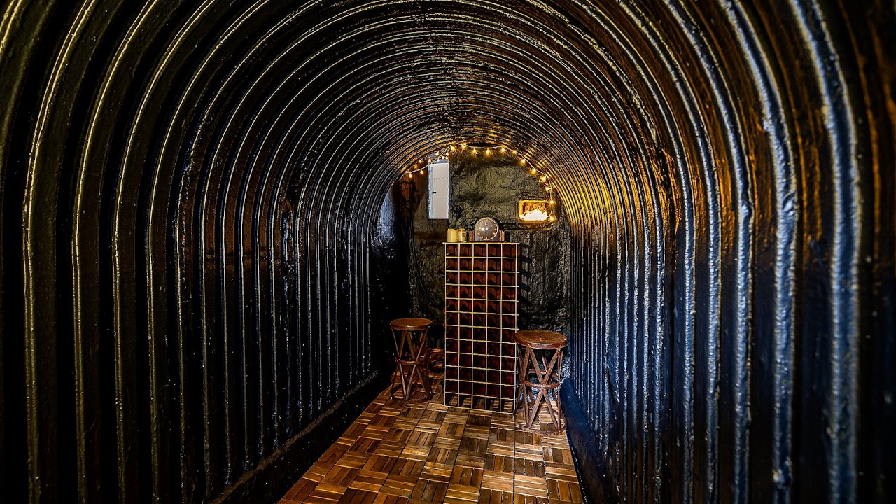 Home featuring WW2 air raid shelter converted into 'wine bunker' on sale for £995k | SWNS