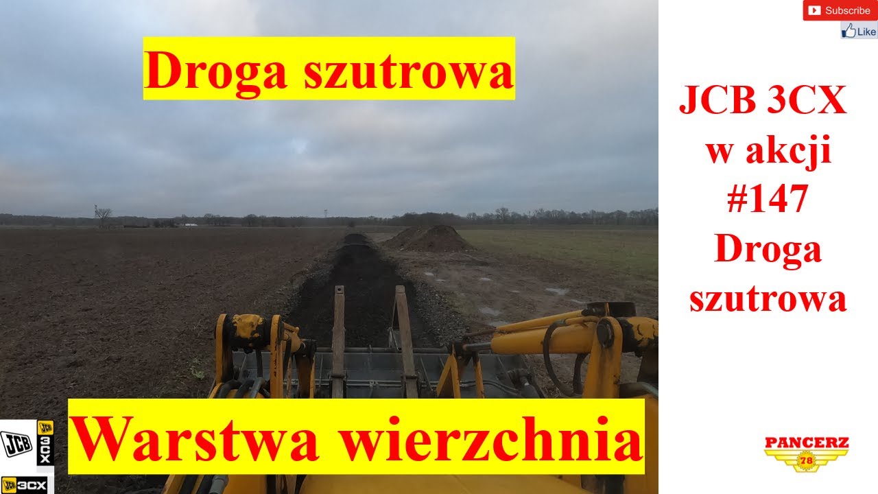 JCB 3CX w akcji. #147 Droga szutrowa.