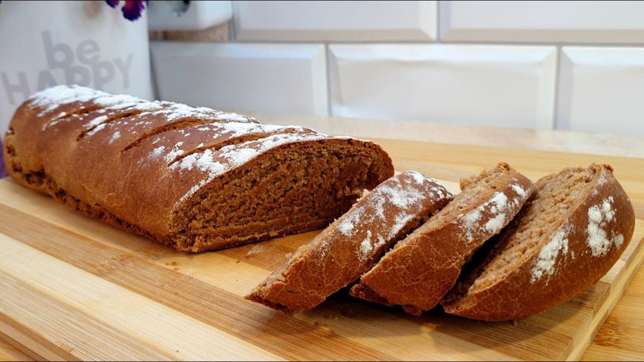 Самый вкусный хлеб из простых ингредиентов. Ржаной хлеб. Пекущийся хлеб. Хельга повара