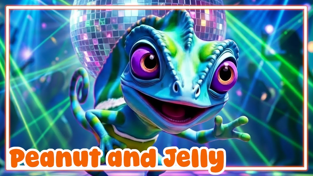 Chameleon at the disco | Peanut And Jelly - Nursery Rhymes & Kids Songs