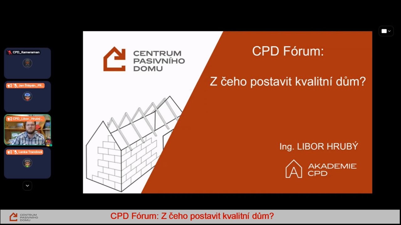 Z čeho postavit kvalitní dům - Libor Hrubý (Centrum pasivního domu)