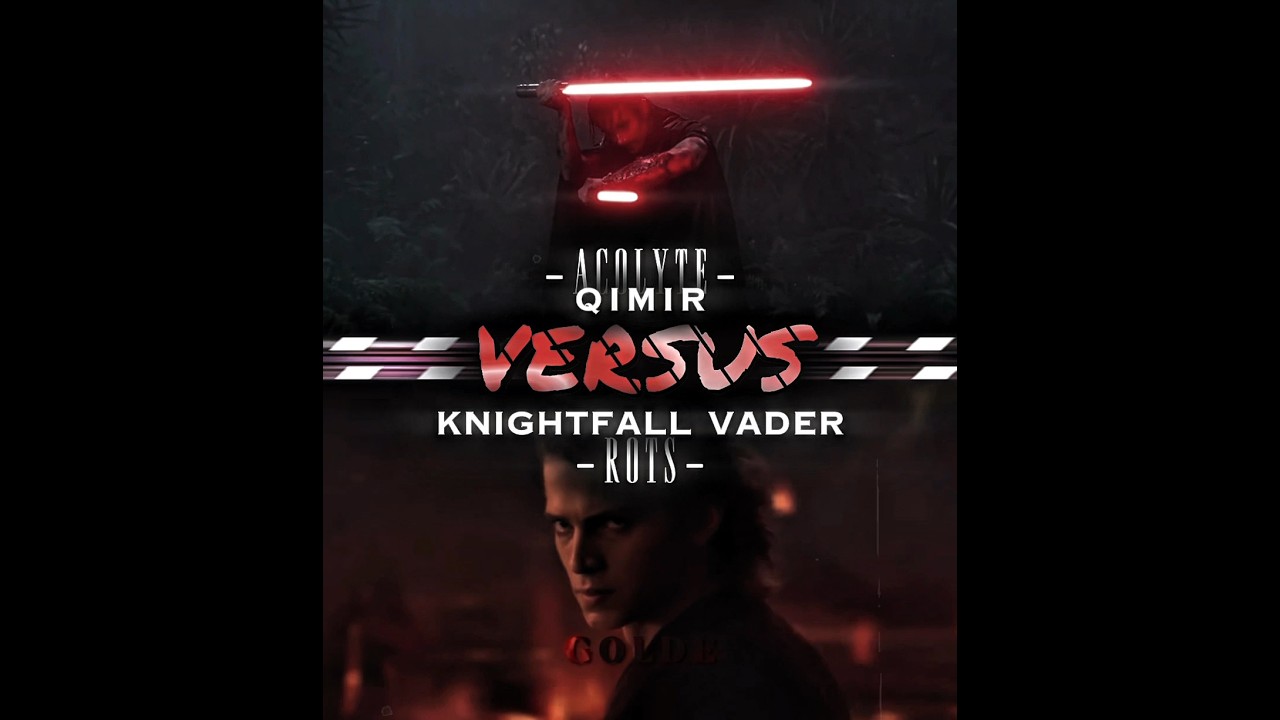 Knightfall vader vs Qimir || #starwars #anakinskywalkeredit #knightfallvader #qimir #rots #fyp