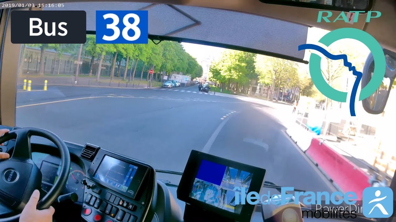 Bus 38 RATP | Paris Pte de la Chapelle - Pte d'Orléans Métro - 4K