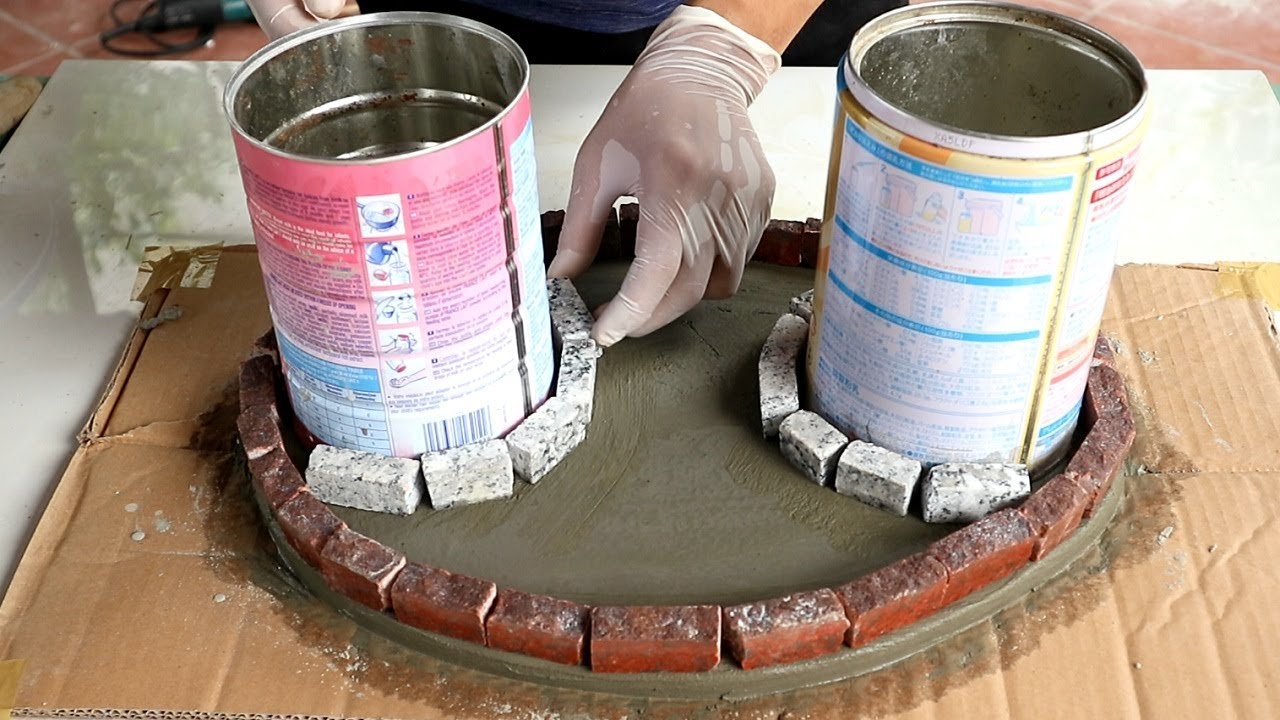 Recycled Granite Project // Ideas With Granite Broken // Building Small World in the Garden