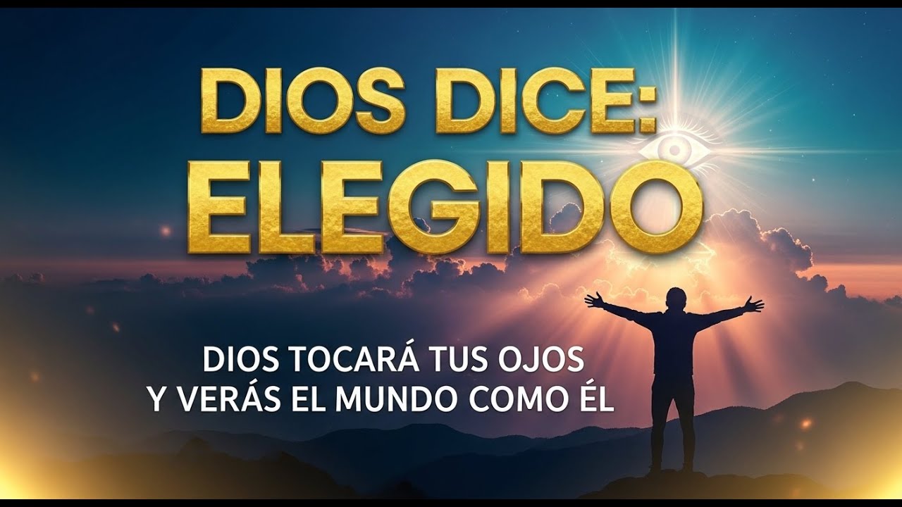 DIOS DICE: ELEGIDO DIOS TOCARÁ TUS OJOS Y VERÁS EL MUNDO COMO ÉL