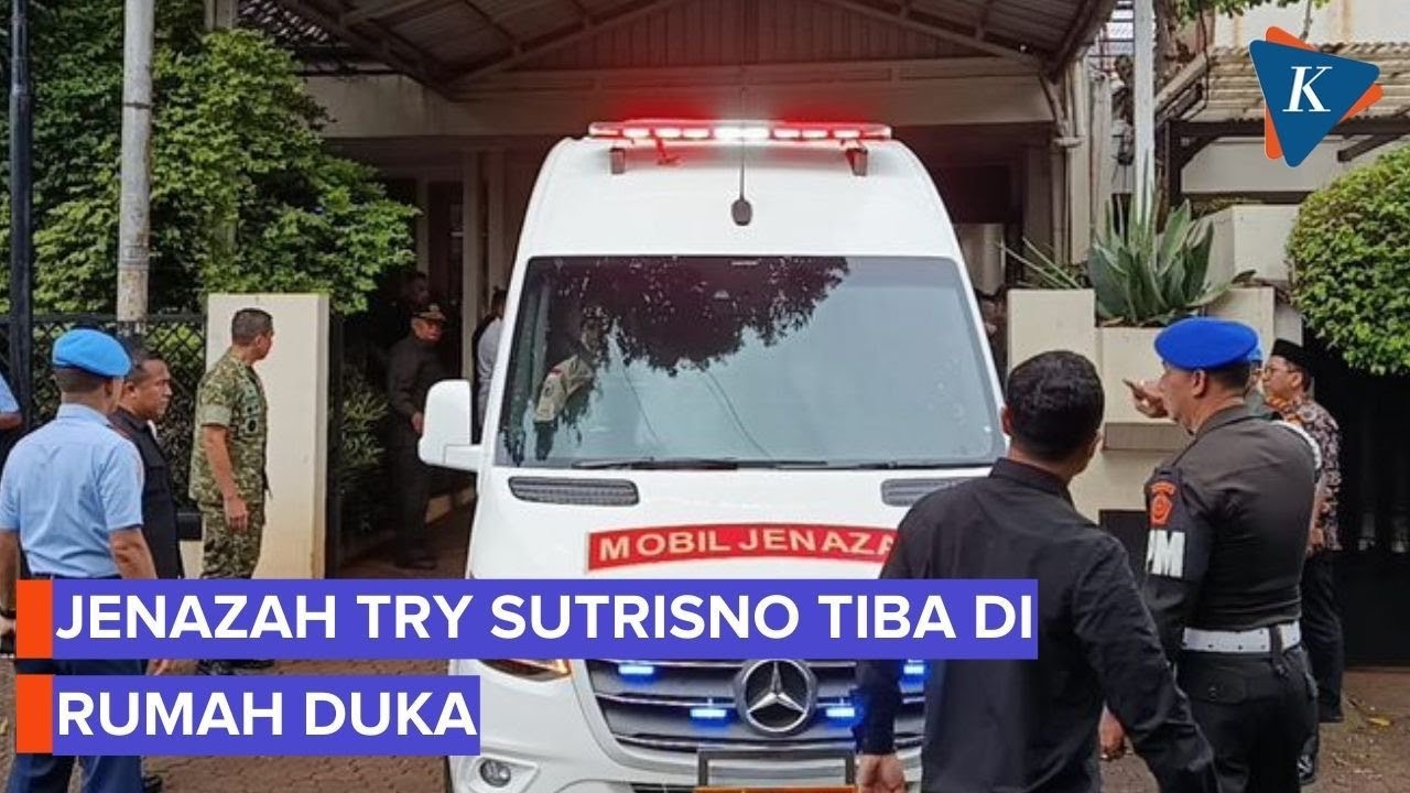 Jenazah Try Sutrisno Tiba di Rumah Duka