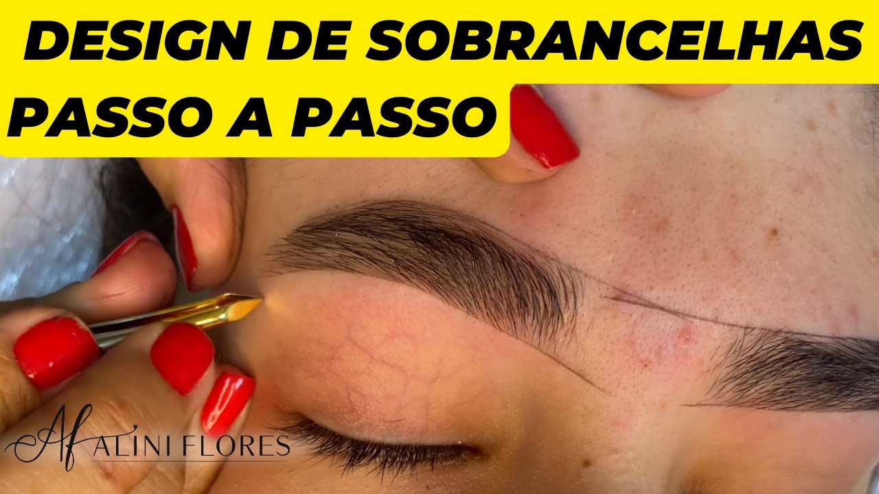 Design de Sobrancelha Passo a Passo | Eyebrows Threading | Curso de Design de Sobrancelhas