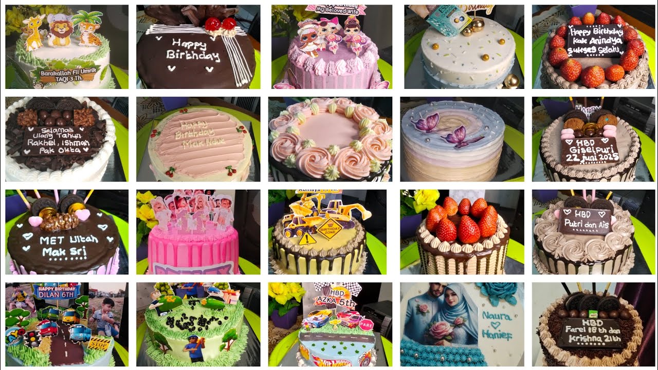 30 lebih ide kue ulang tahun, mudah dan cantik #trending #cakedecorating #kueulangtahun