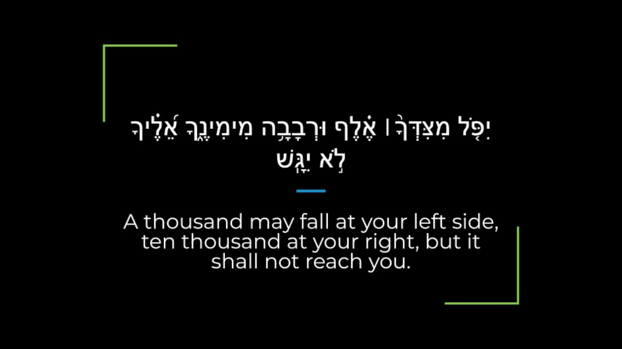 Psalm 91 Zabur/Tehillim Sephardi Hebrew Canting/Recitation with English