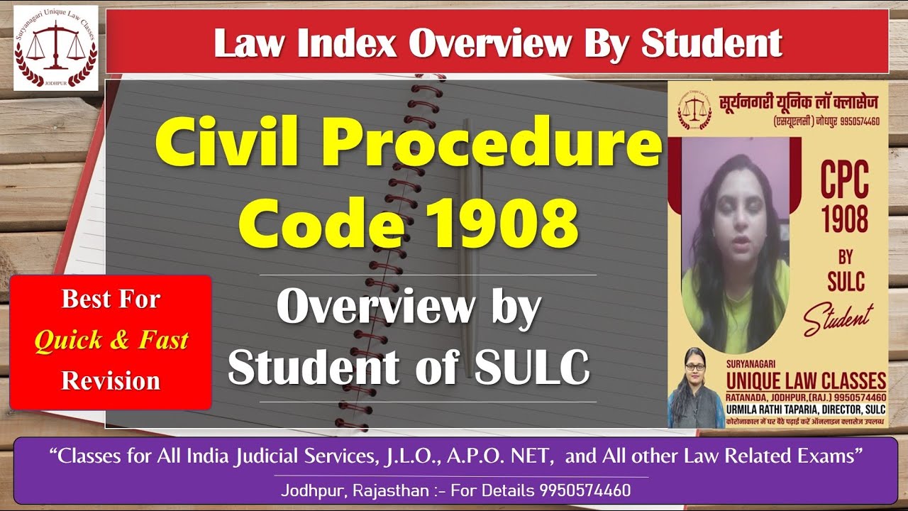 CPC 1908 BY SULC STUDENT
