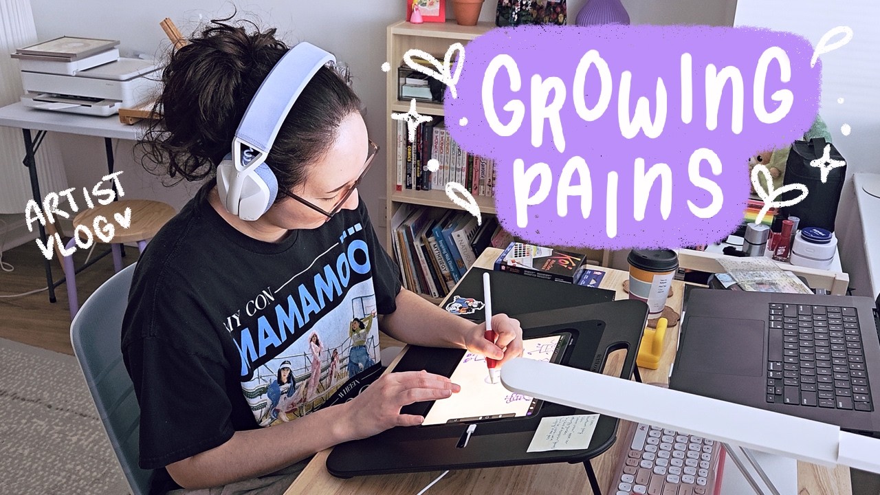 Learning to adapt as an artist online: field trips and low-pressure art days✨ || studio vlog 024